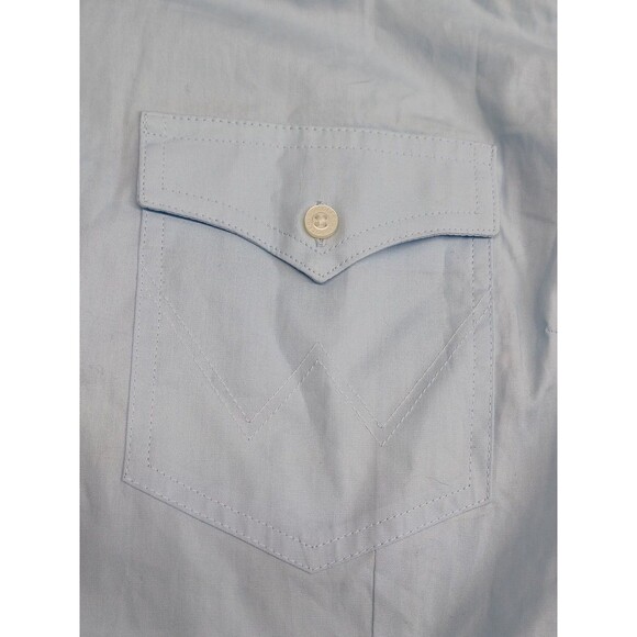 Wrangler Retro Womens Long Sleeve Shirt Western Blue Plus Sz XXL - Picture 4 of 7